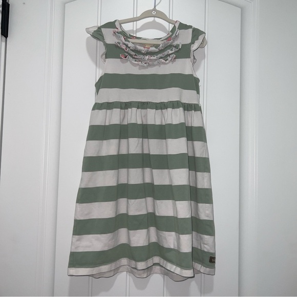 Matilda Jane Other - Matilda Jane Girl’s Beachcomber Dress Happy and Free Green Striped Size 6